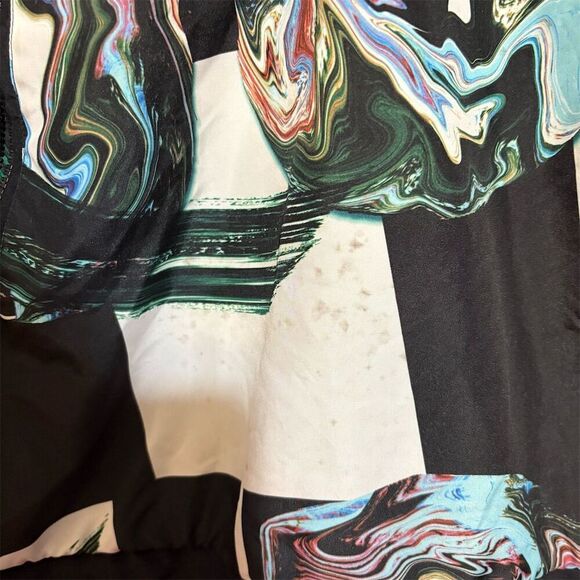 Nike Women's Marble Print Half Zip Jacket Multicolor Size M Casual - Picture 4 of 13